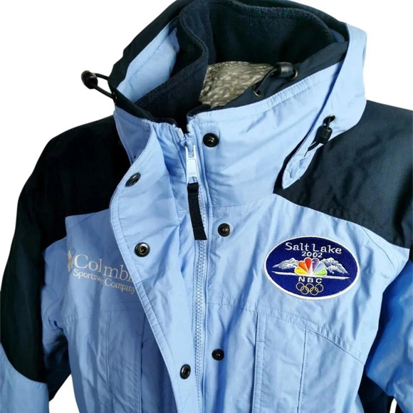 Columbia Woman's Winter Jacket Size L Blue NBC TV Television Olympics - Picture 2 of 7